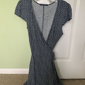 Wrap- around mini dress
